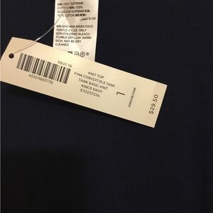 Chico's Navy Pima Cotton Tank Top